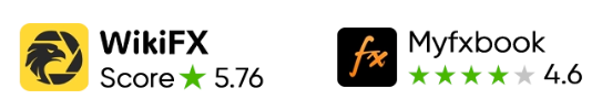 WikiFX Score 5.76 and Myfxbook rating 4.6